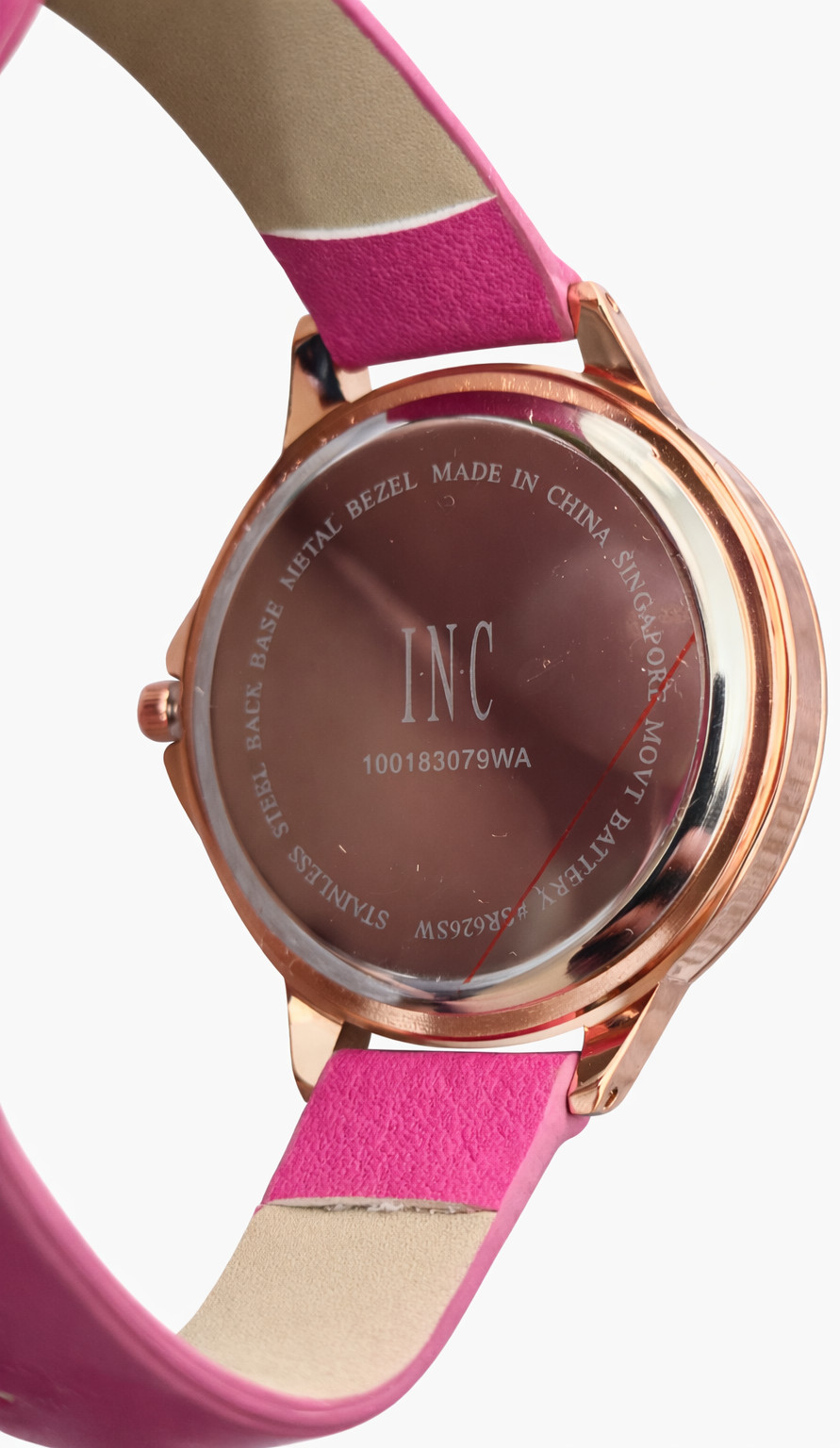 I.N.C.International Concepts Women’s Pink Dial Watch & Bracelet Set New-Open Box