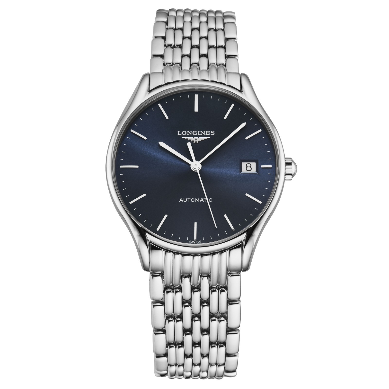 New Longines Lyre Automatic Blue Dial Stainless Steel Unisex Watch L4.860.4.92.6