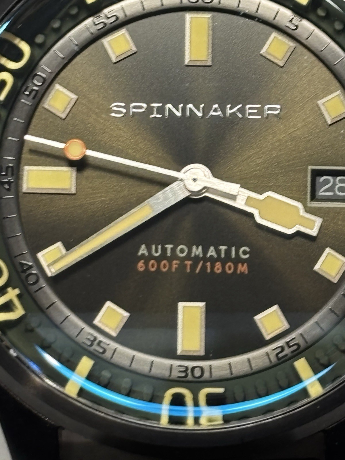Spinnaker Bradner Military Green Automatic Compressor Diver 42mm Sapphire 180mm