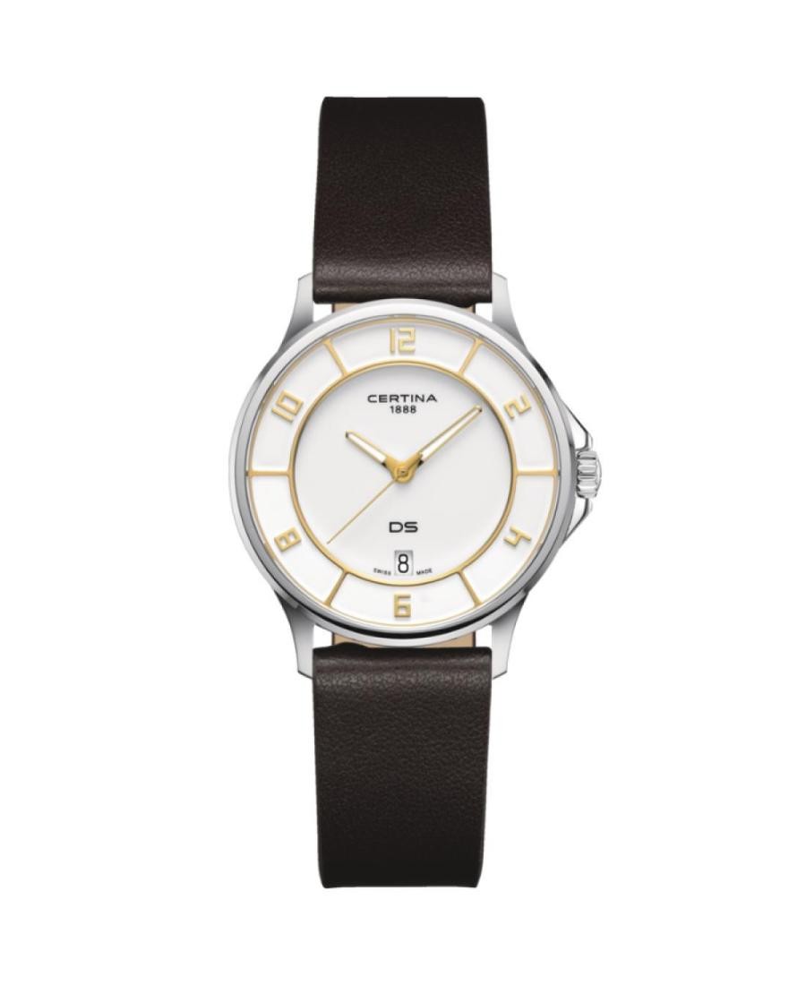 CERTINA Women Analog Quartz Casual Watch Classic Dress White Dial Waterproof Rou