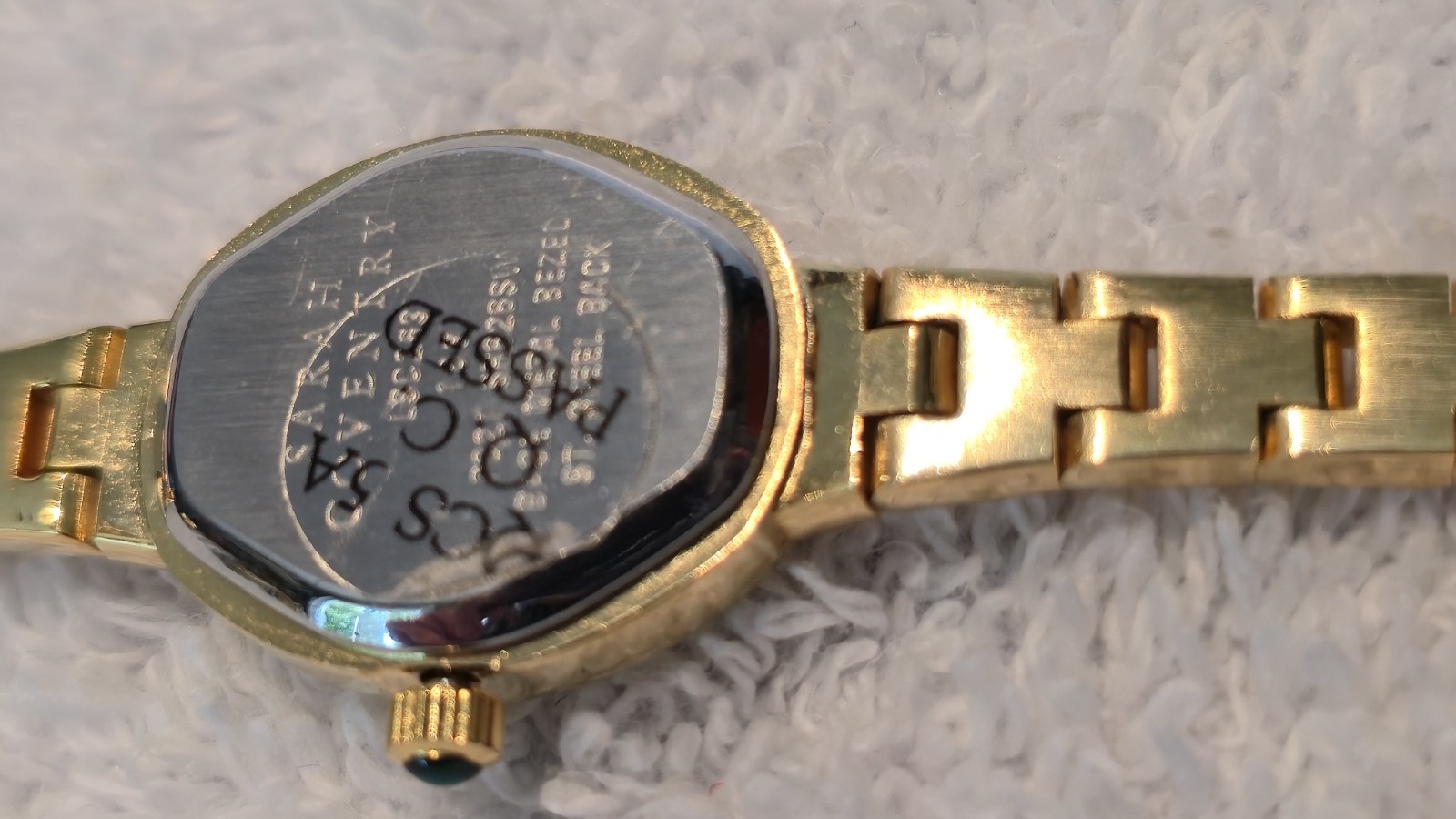 Vintage Sarah Coventry Supreme Women’s Quartz Watch Gold Tone Band needs battery