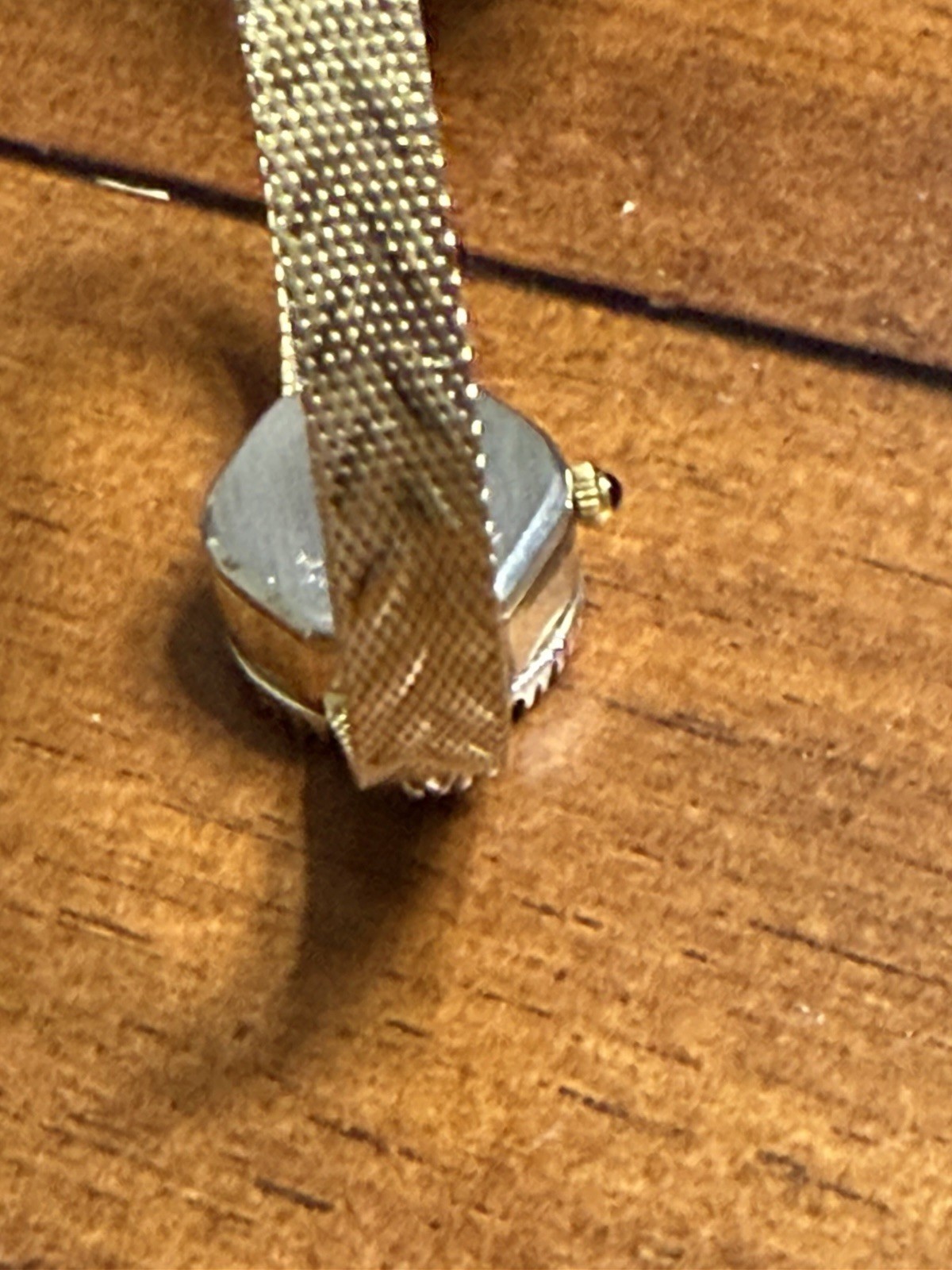DUFONTE Diamond Sapphire L. Piccard Vintage Women’s Watch Gold Tone Quartz 17 mm