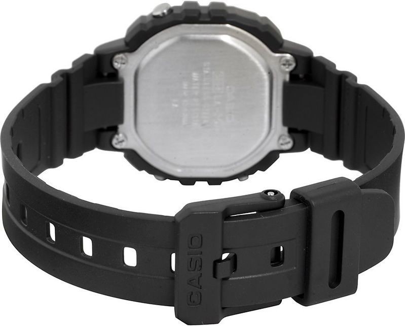 Casio LA-20WH-1B Digital Watch Black Resin LED Alarm Stopwatch