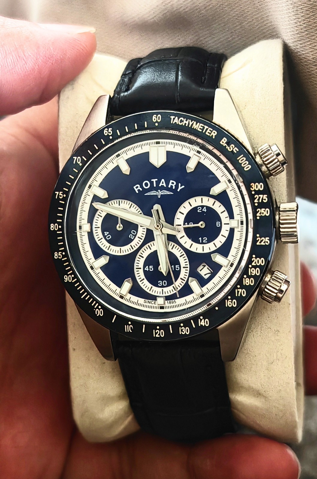 ROTARY AQUASPEED CHRONOGRAPH MEN’S WATCH NAVY BLUE / WHITE – GB00643/05