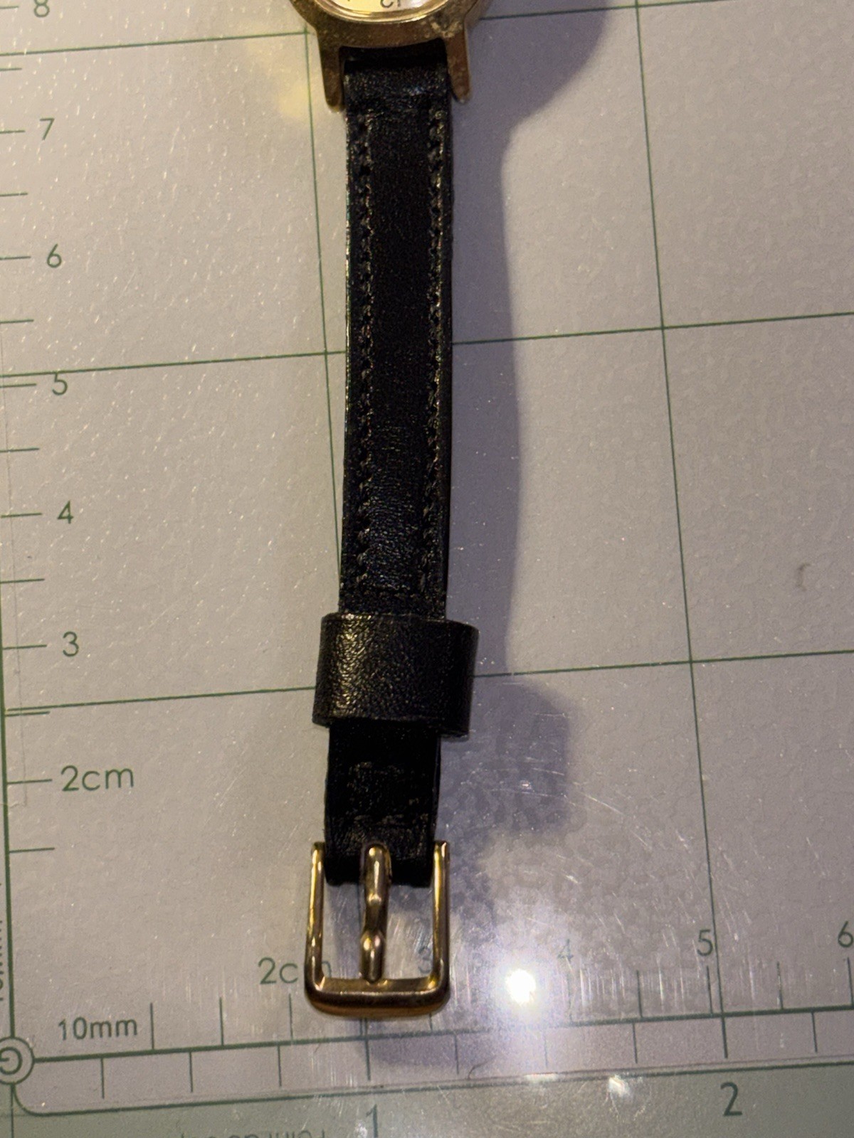 Vintage Timex Ladies Watch Gold Tone Norwegian Calf Leather Strap Mexico