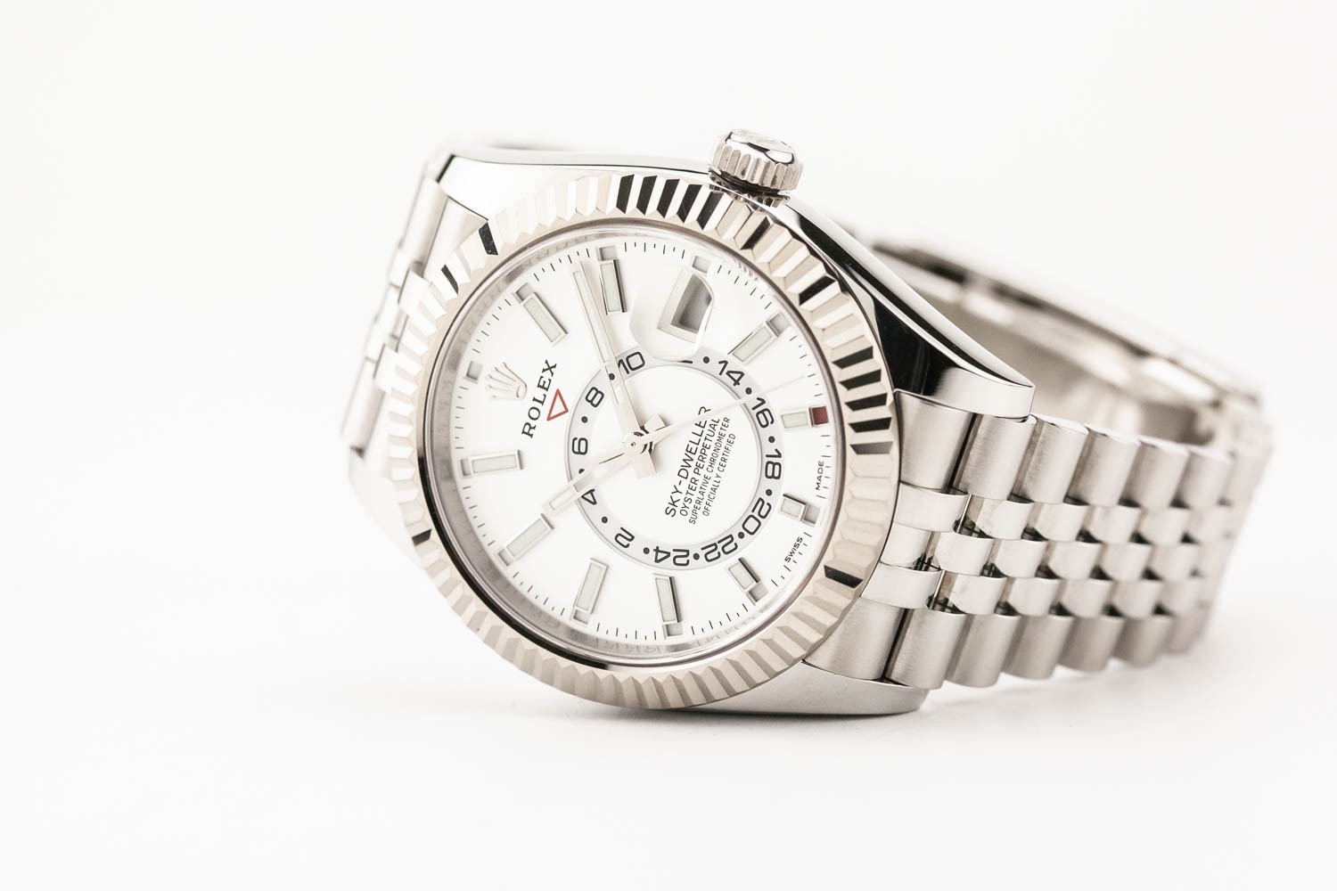 Rolex Sky Dweller 42mm White Dial Jubilee 326934