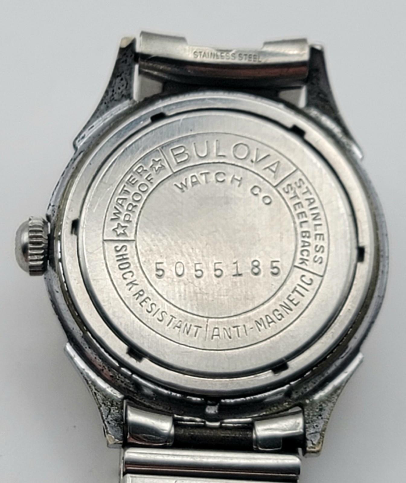 SB10: 1950s Bulova Men’s Watch 11ACC w/ Textured Dial Hand-Wind Stainless Steel