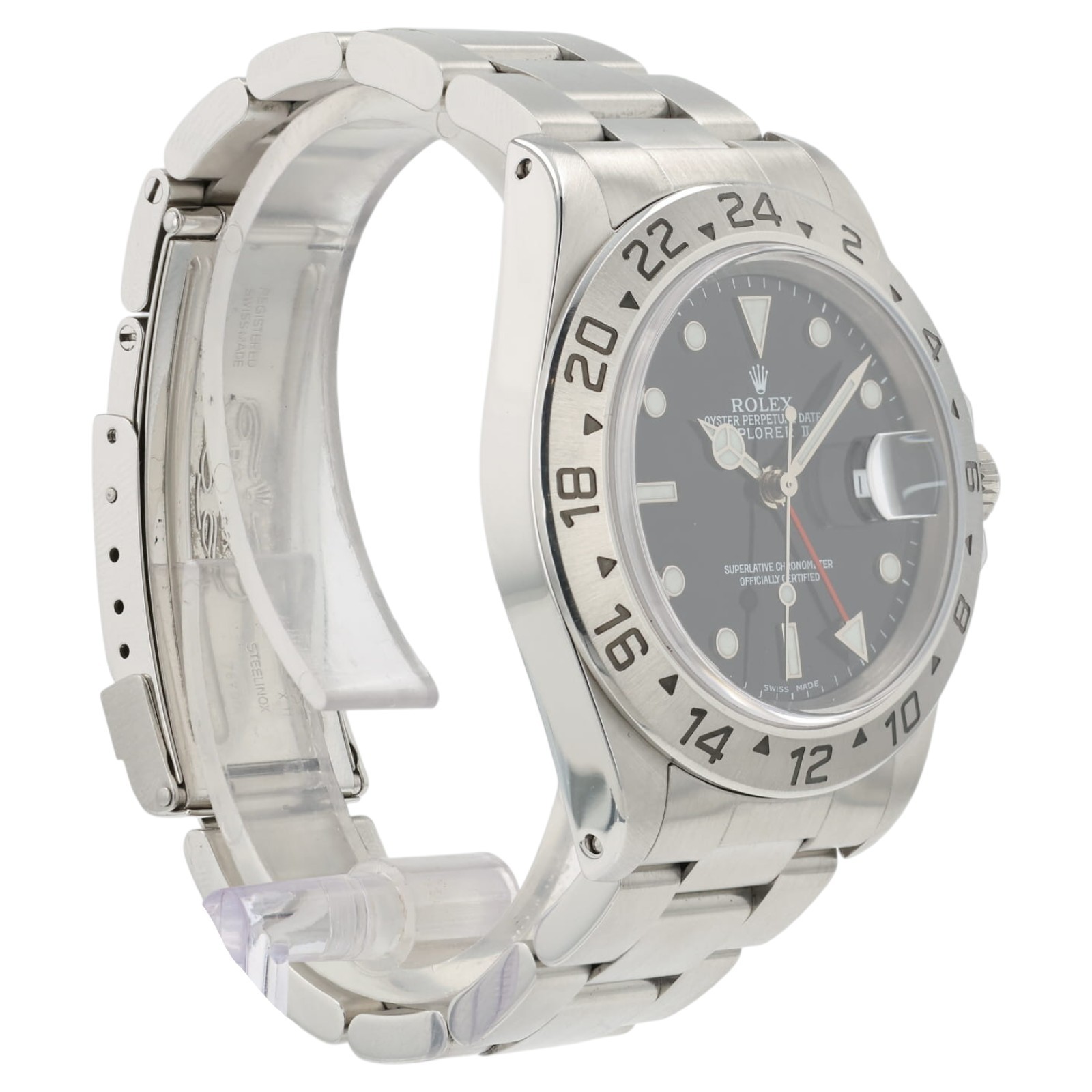 Rolex Explorer II Black Dial Stainless Steel 40mm Automatic Mens Watch 16570