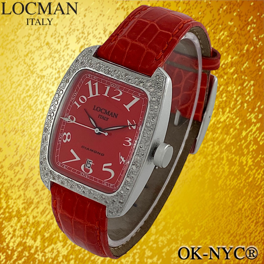 LOCMAN DIAMOND REF 488 Diamonds Bezel Quartz Women’s Watch 32 mm x 43 mm