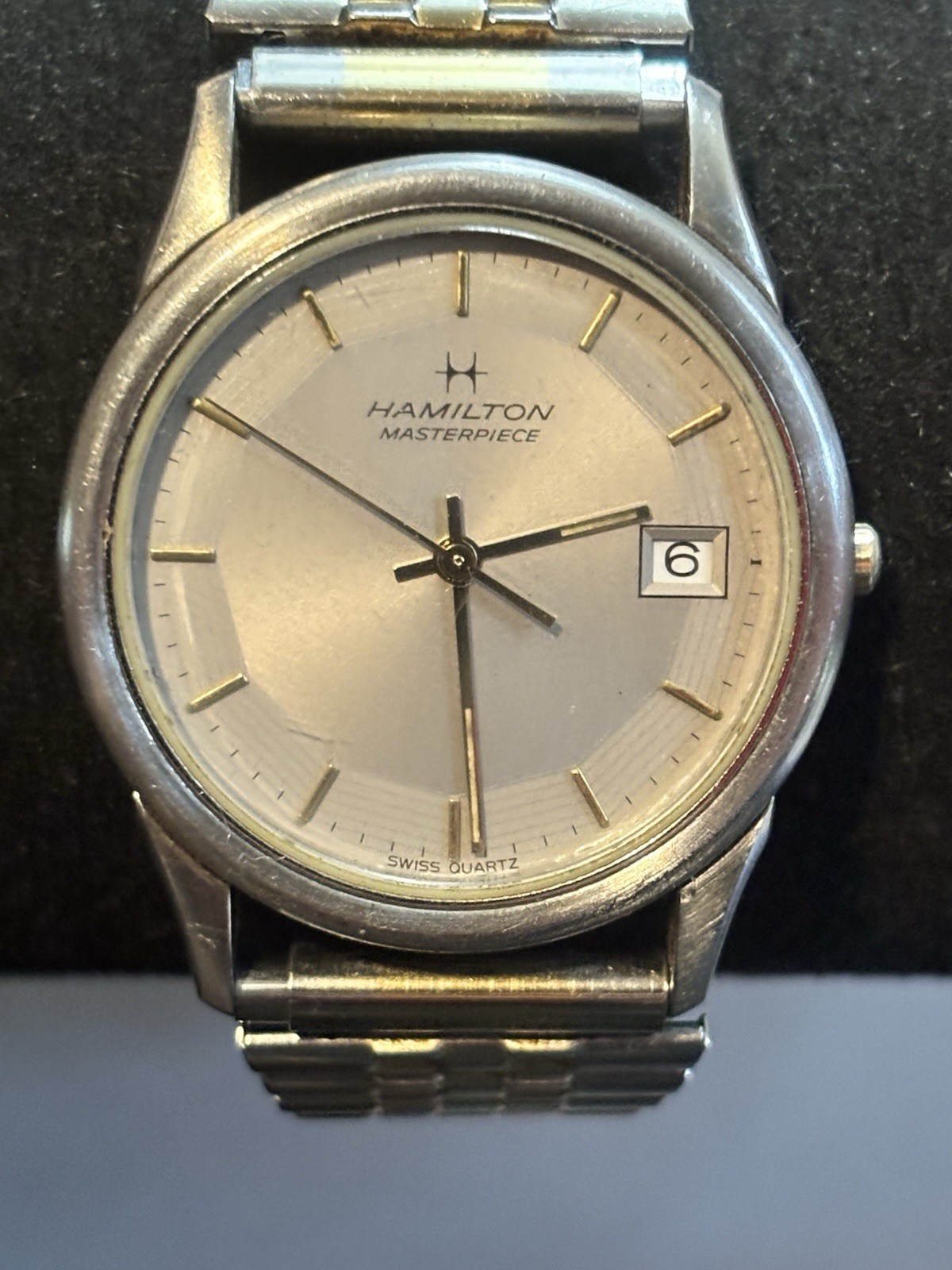Vintage Hamilton Masterpiece Quartz Watch. Good Condition See Pics