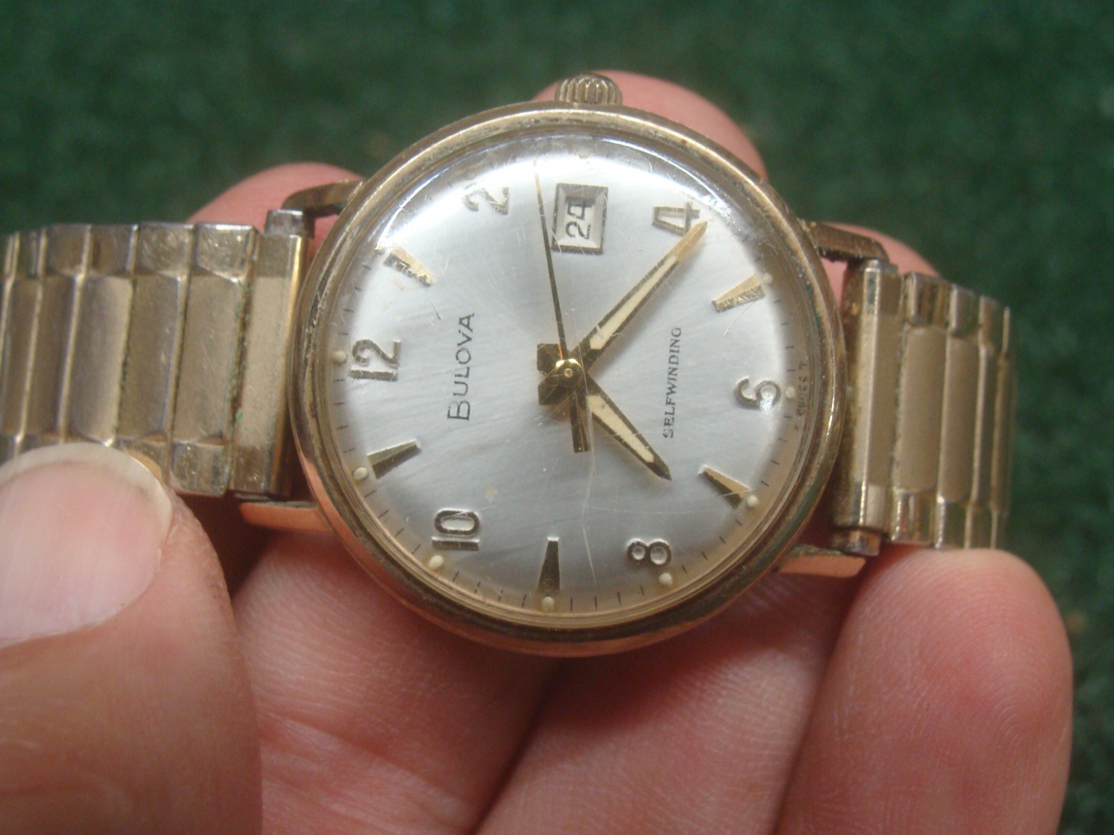 Vintage Bulova Mens M7 Self Winding Watch 10K RGP – WORKING – may need servicing