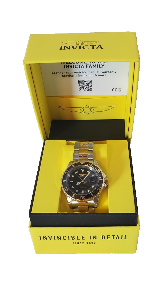 NEW – Invicta Pro Diver Two-tone Black Dial Men’s Watch 26973