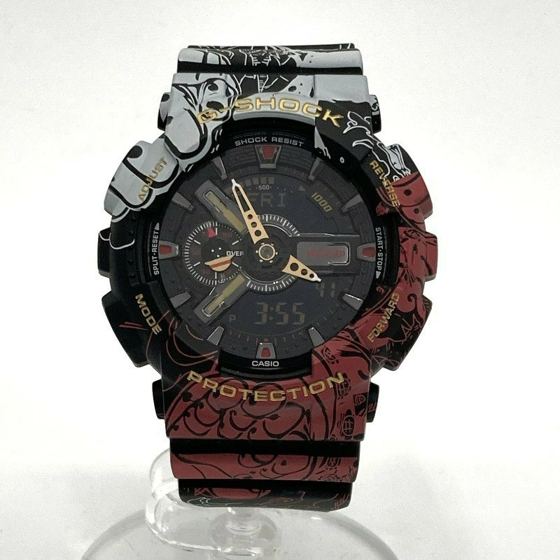 Casio G-SHOCK ONE PIECE GA-110JOP-1A4JR Collabo Excellent NoBox Working Used JP