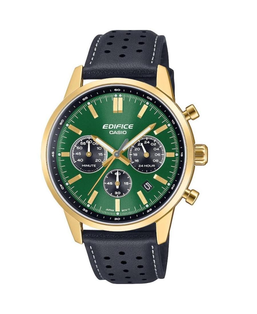 CASIO Men Analog Quartz Casual Watch Classic Dress Green Dial Waterproof Round S