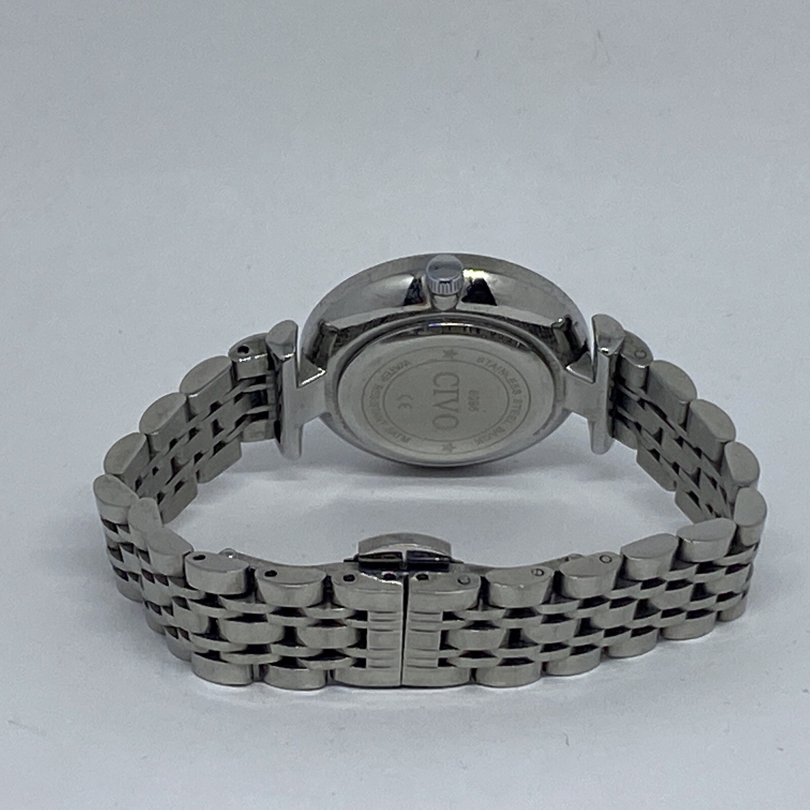 CIVO 8095 Women Silver Stainless Steel Band Analog Dial Quartz Wrist Watch RQ626