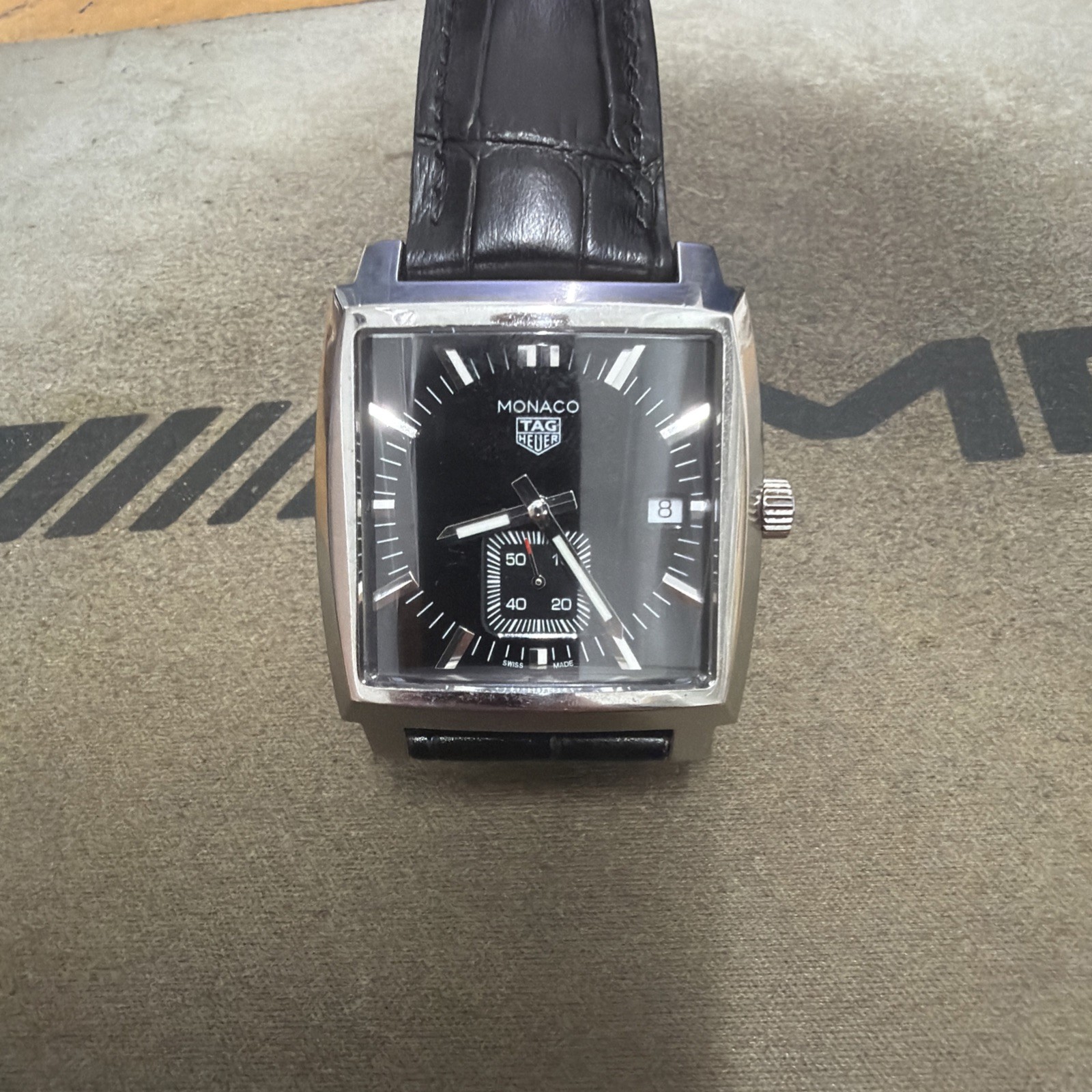 TAG HEUER Monaco WAW131A. Quartz Mens Watch, serviced a year ago. Good condition