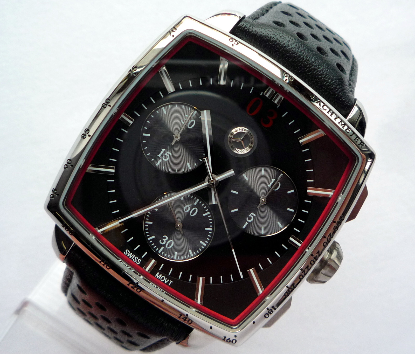 Mercedes Benz Classic Motorsport Car Accessory Rally Racing Chronograph Watch