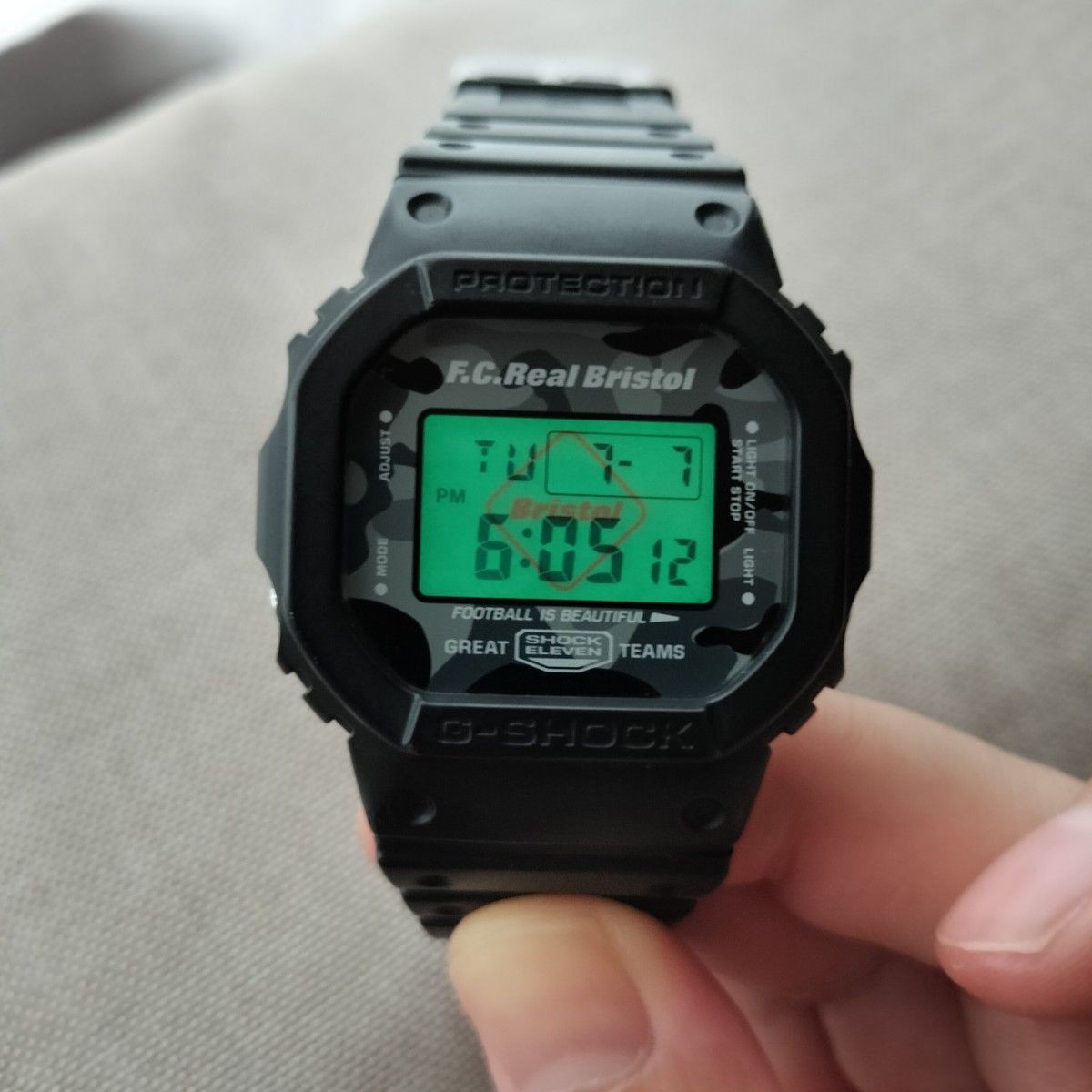 CASIO G-SHOCK DW-5600 F.C.R.B. Black Camouflage Watch