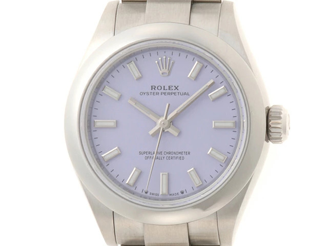 Rolex Oyster Perpetual 28 276200 Stainless Steel 28mm Lavender Dial Dial #DW194