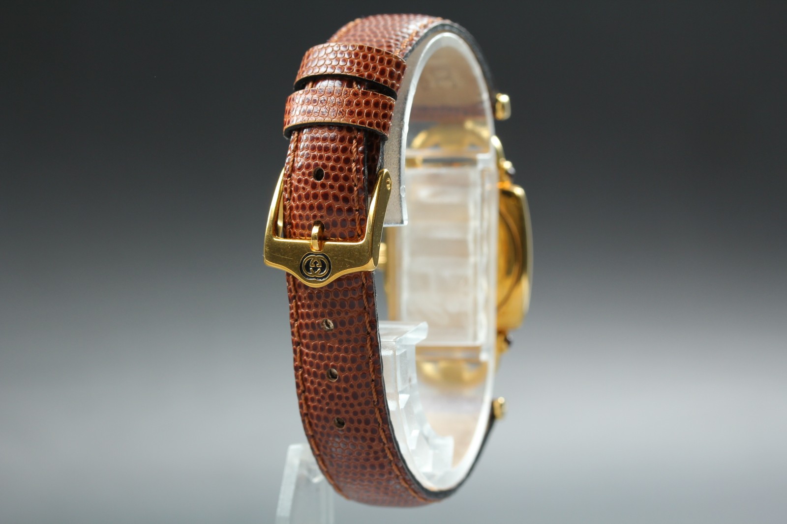 [Near MINT] GUCCI Horsebit 6300L 22mm Gold Dial Quartz Women’s Watch from JAPAN