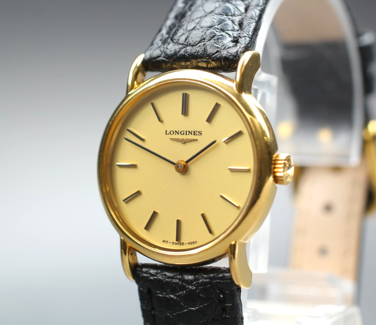 Vintage [Near MINT] Longines L817.4280 Gold 32mm Hand Manual Women’s Watch JAPAN