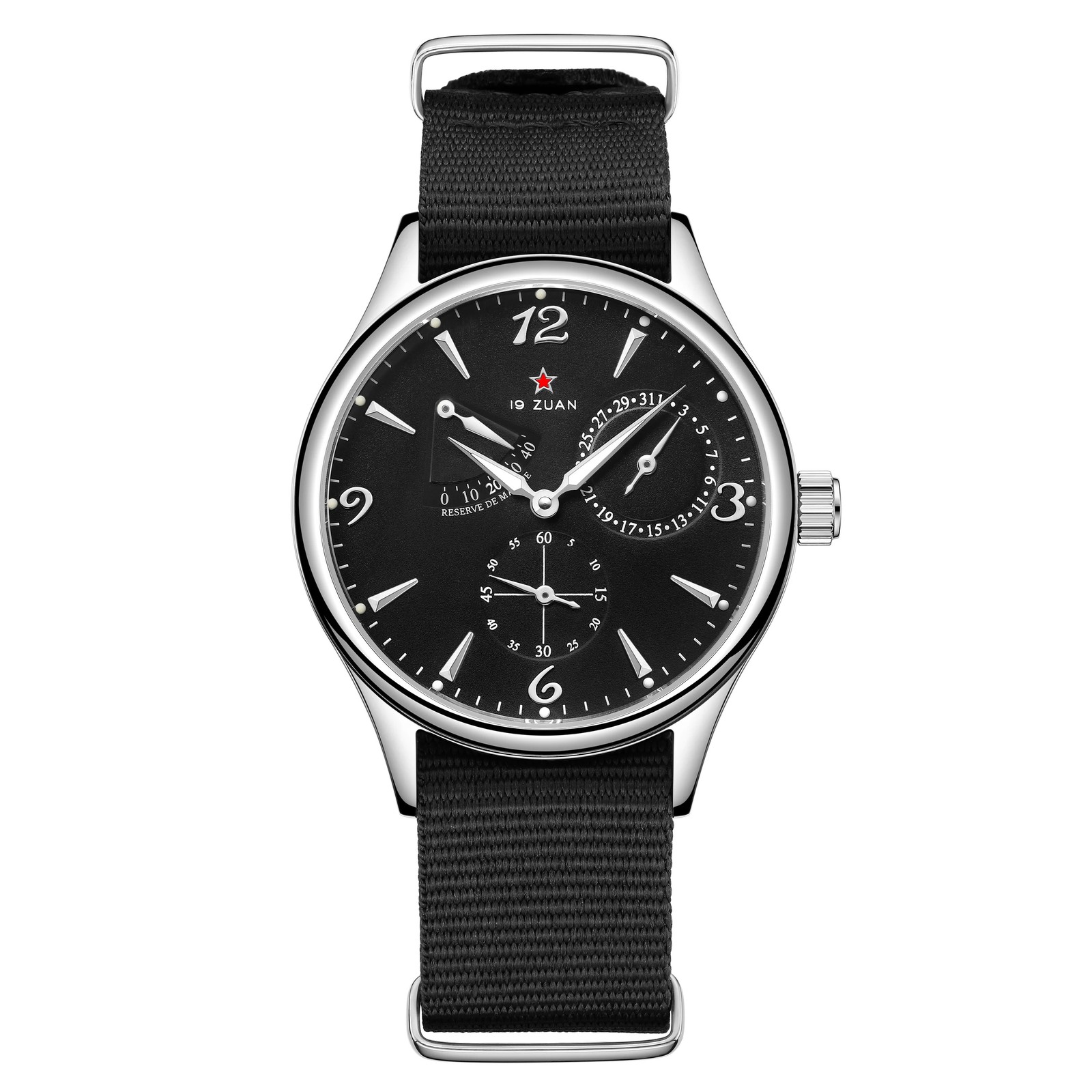 New 1963 40mm Mens Pilot Automatic Mechanical Watch Seagull ST17 Sapphire Crysta