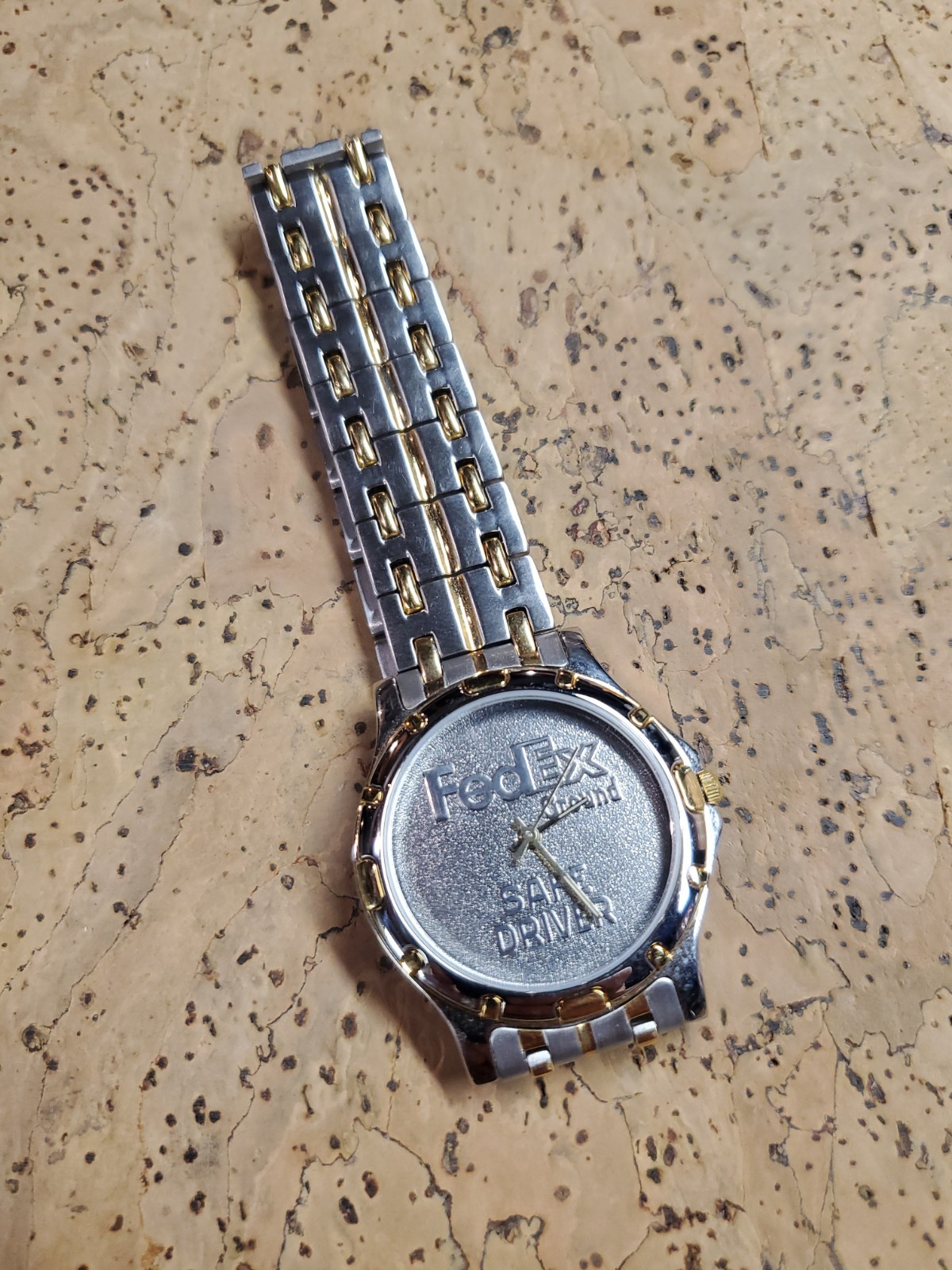 FedEx Montreux Safe Driver Vintage New Battery Mens Watch. Ends Battery