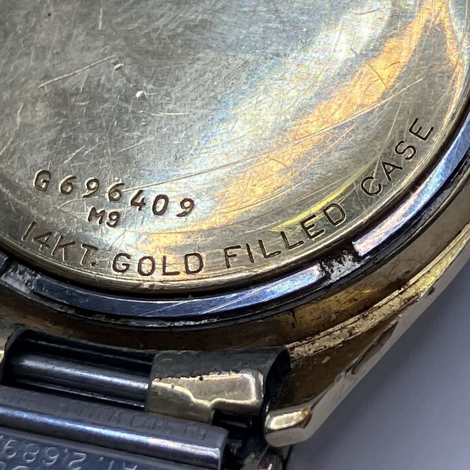 Vintage Bulova Accutron G696409 M9 14k Yellow Gold Filled Date Watch – UNTESTED
