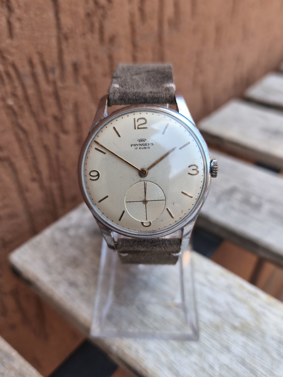 Pryngeps 👑 Vintage Mechanical Manual 36mm Swiss Made 60s Watch