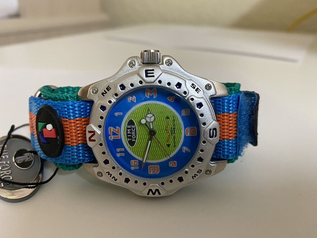 UNISEX Time Force 9000 Surf Italian design reg Watch Fabric Rip Stop Nylon Band