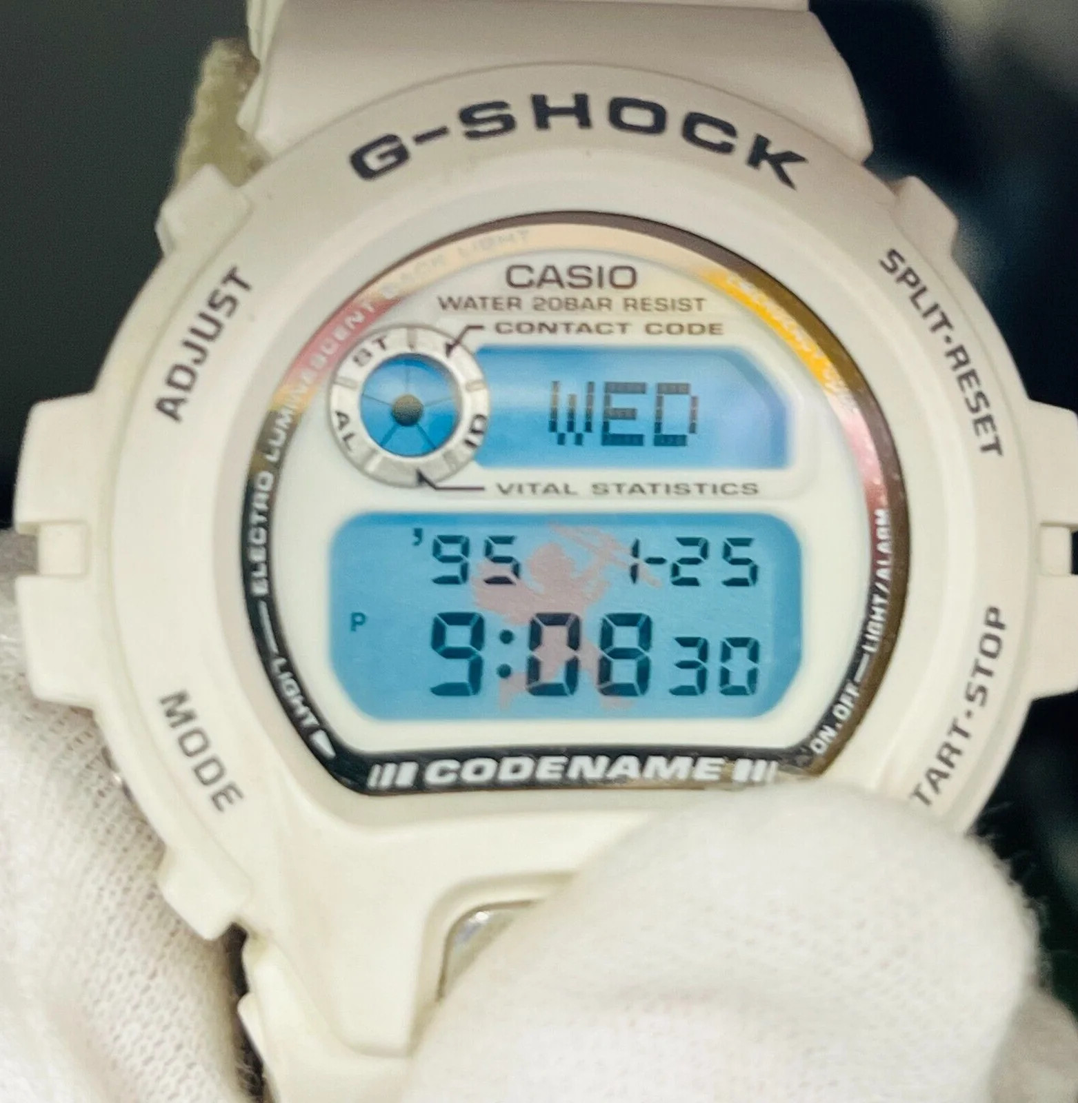 CASIO DW-6697 quartz digital canvas men’s wristwatch shock resistant 49.4mm
