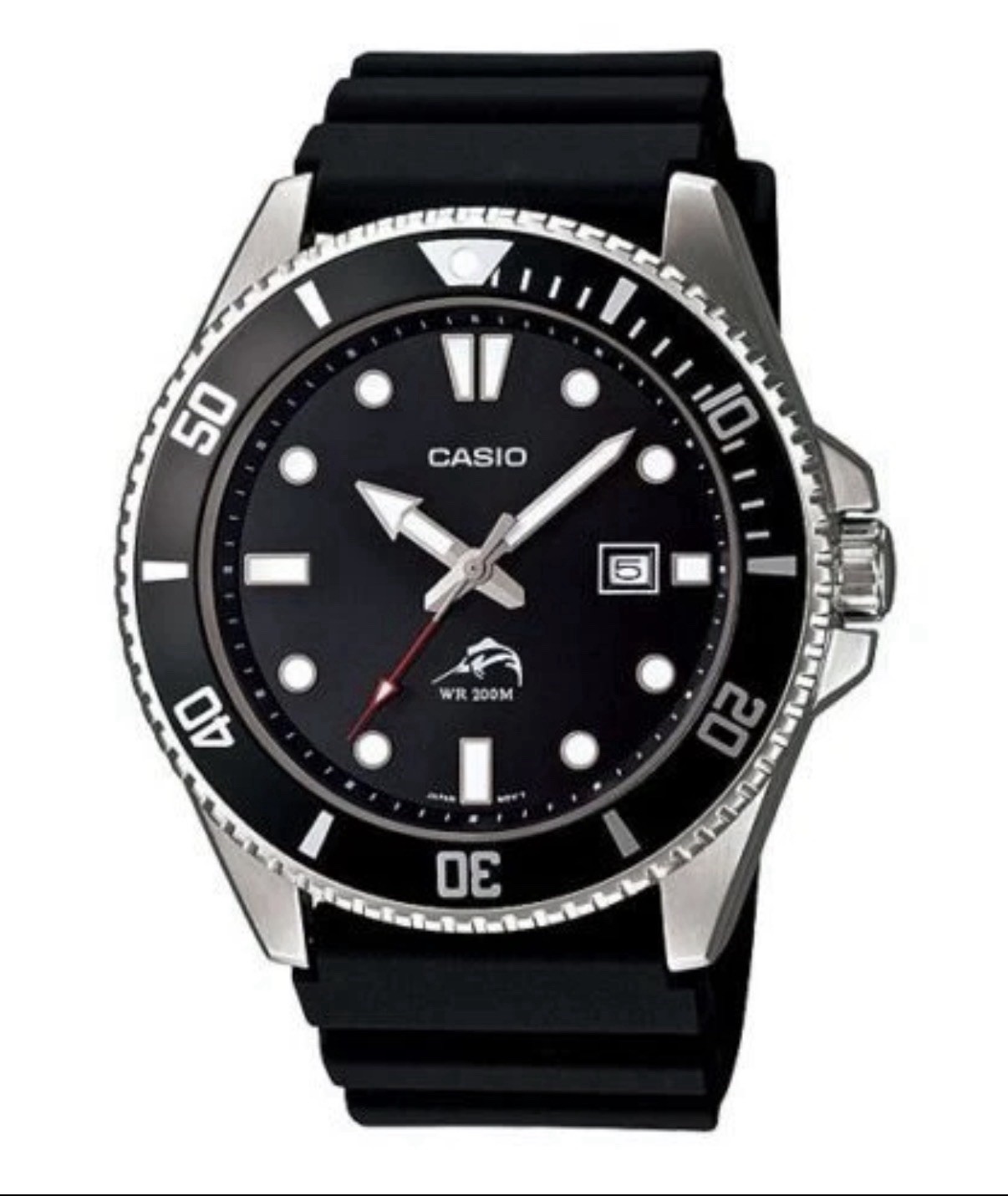Casio Duro MDV with stainless steel bracelet and original rubber strap