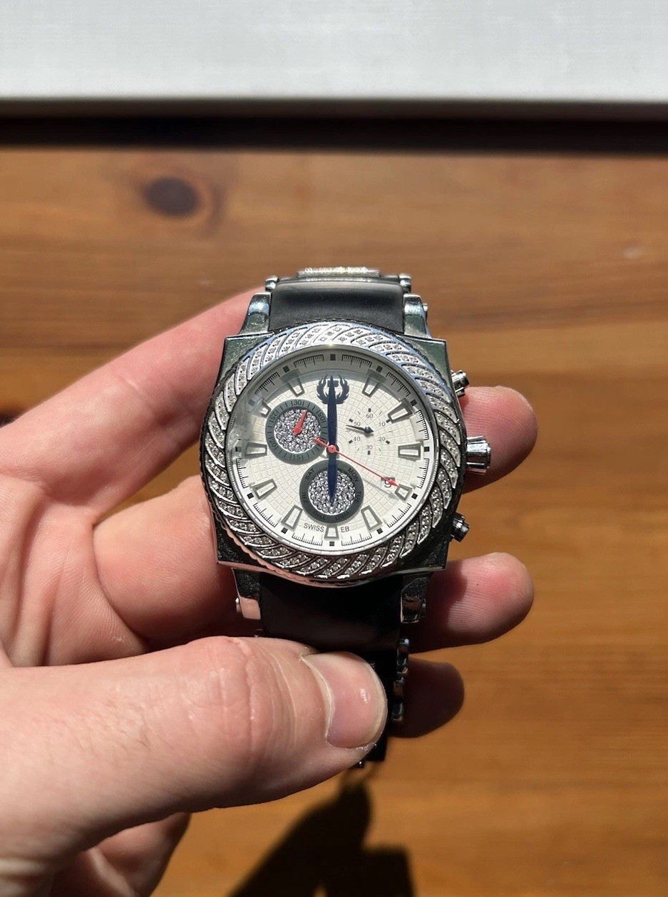 Brillier 01.4.4.4.11.1 Mens Chronograph Quartz Watch – Swiss Design, Great Shape