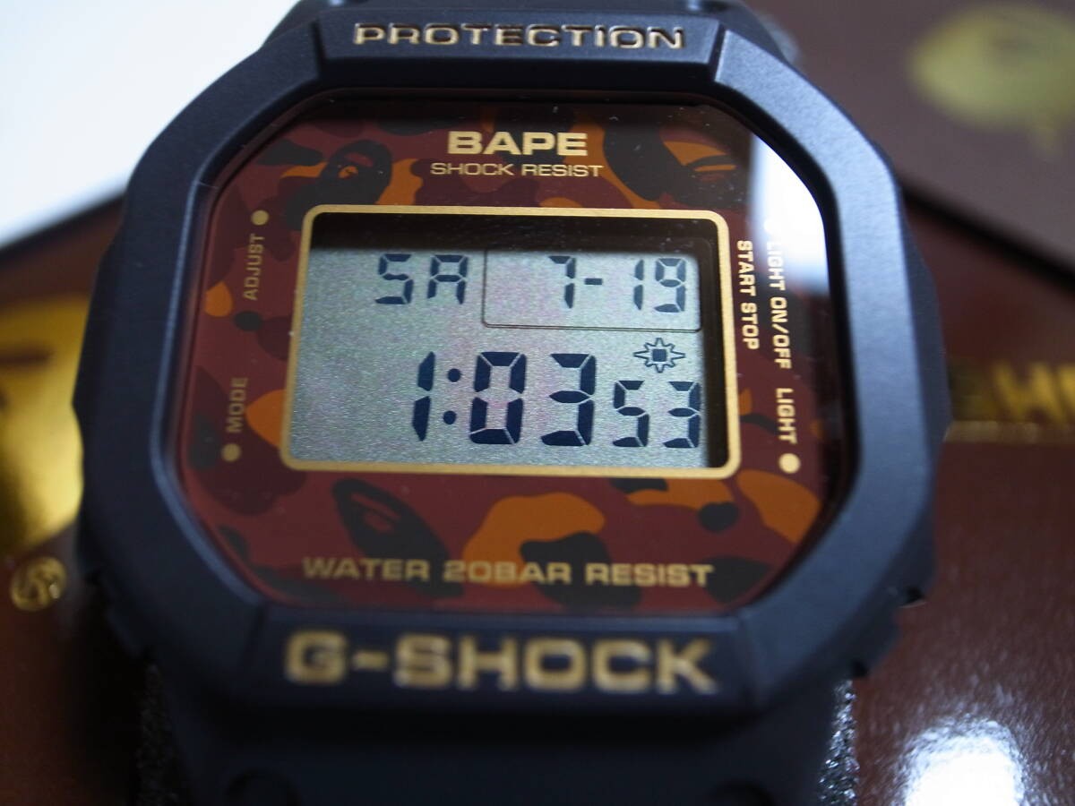 [Free Shipping] Extremely Rare Collaboration,A BATHING APE × CASIO,DW-5600