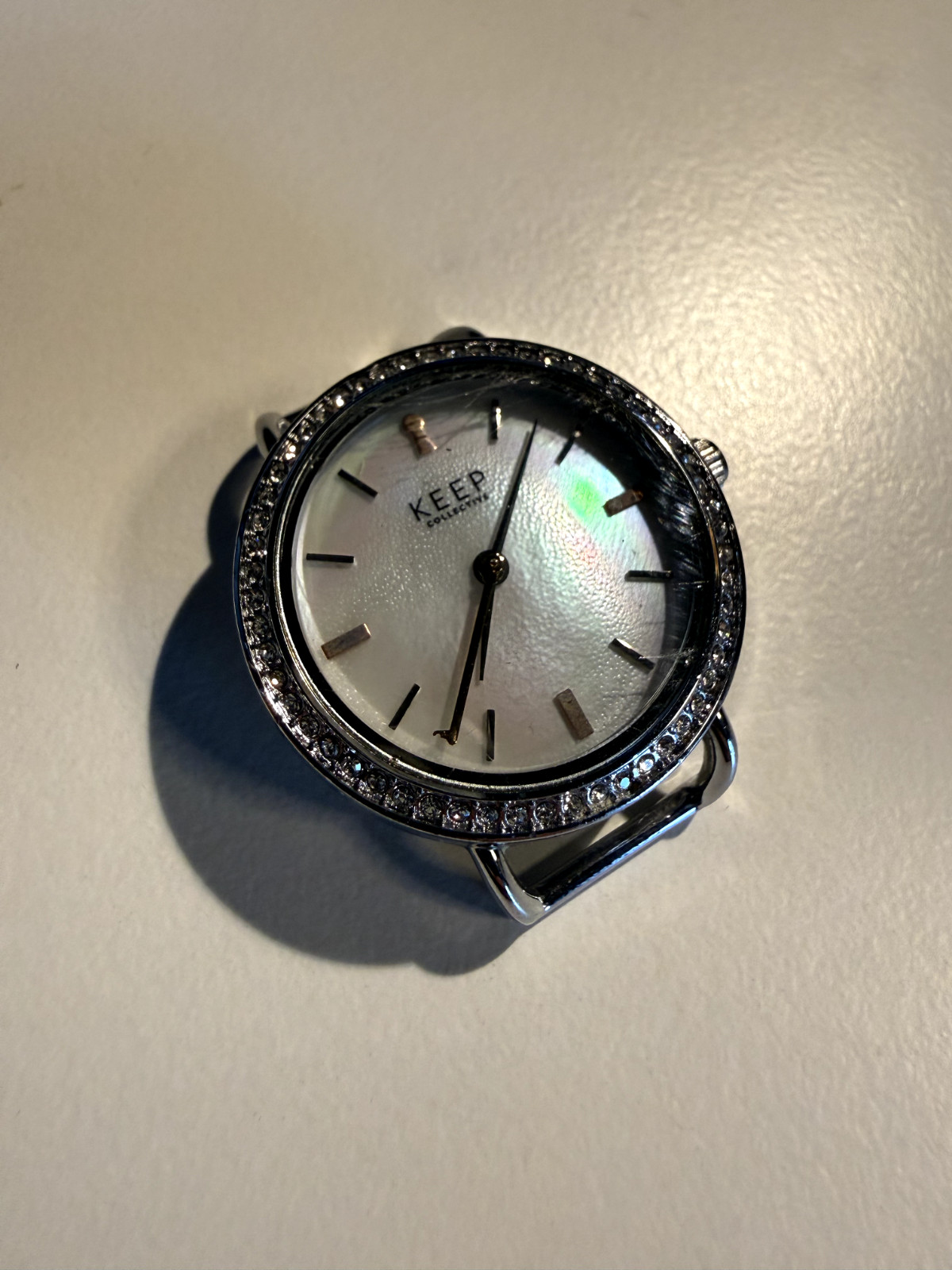 Keep Collective Round Time Key Silver Watch