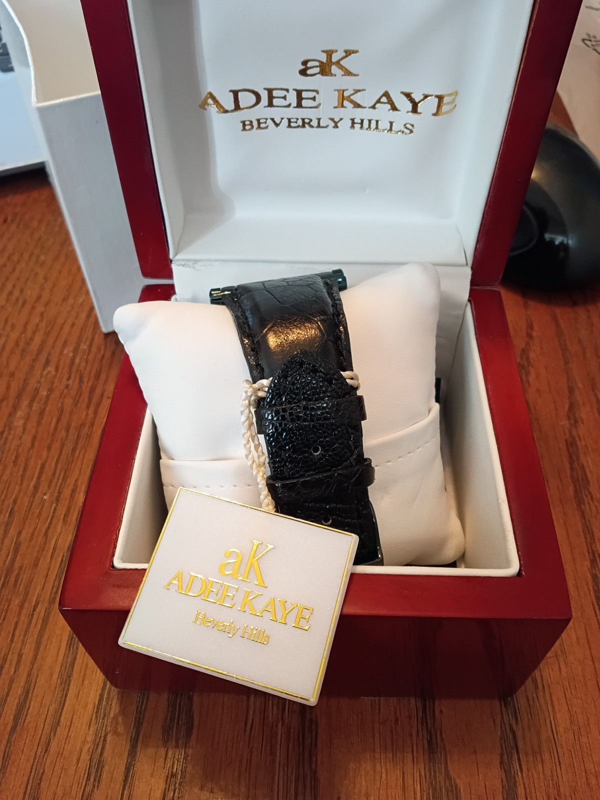 Adee Kaye Men’s Mother of Pearl Dial Wristwatch Model AK193-1M