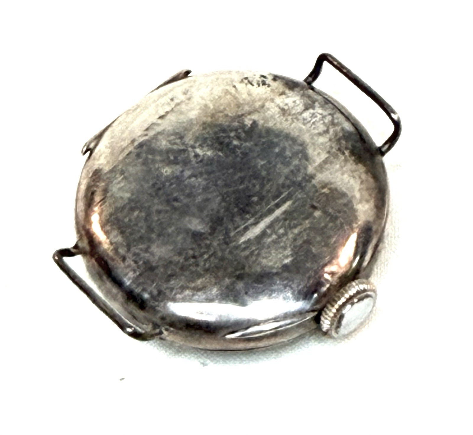 Vintage Antique WWI World War I Sterling Silver Wire Lug Trench Watch Wristwatch