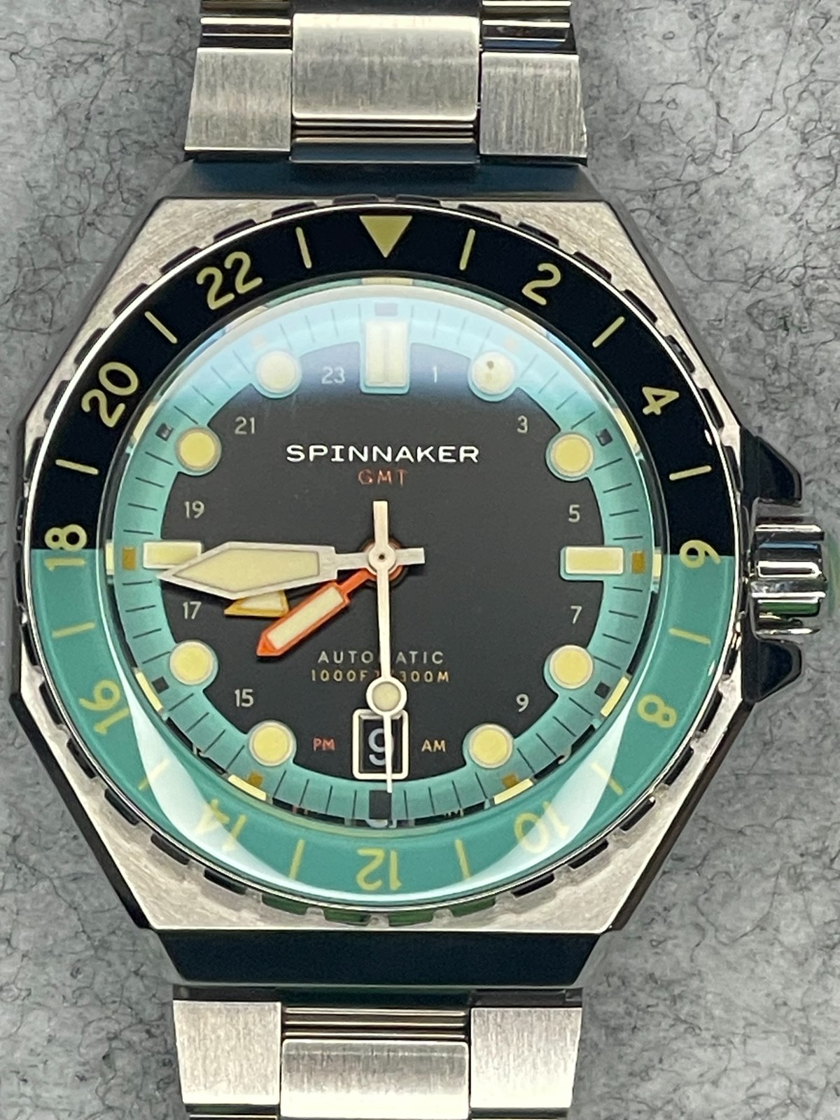 Spinnaker Dumas GMT, SP-5119-3, 43mm, Stainless, Black Dial