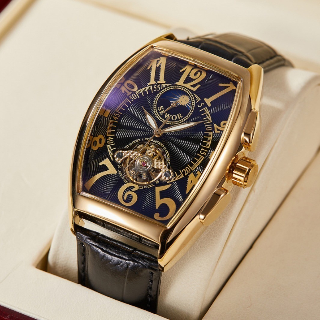 GIFT FOR Dad Men Moon Phase automatic Mechanical watch