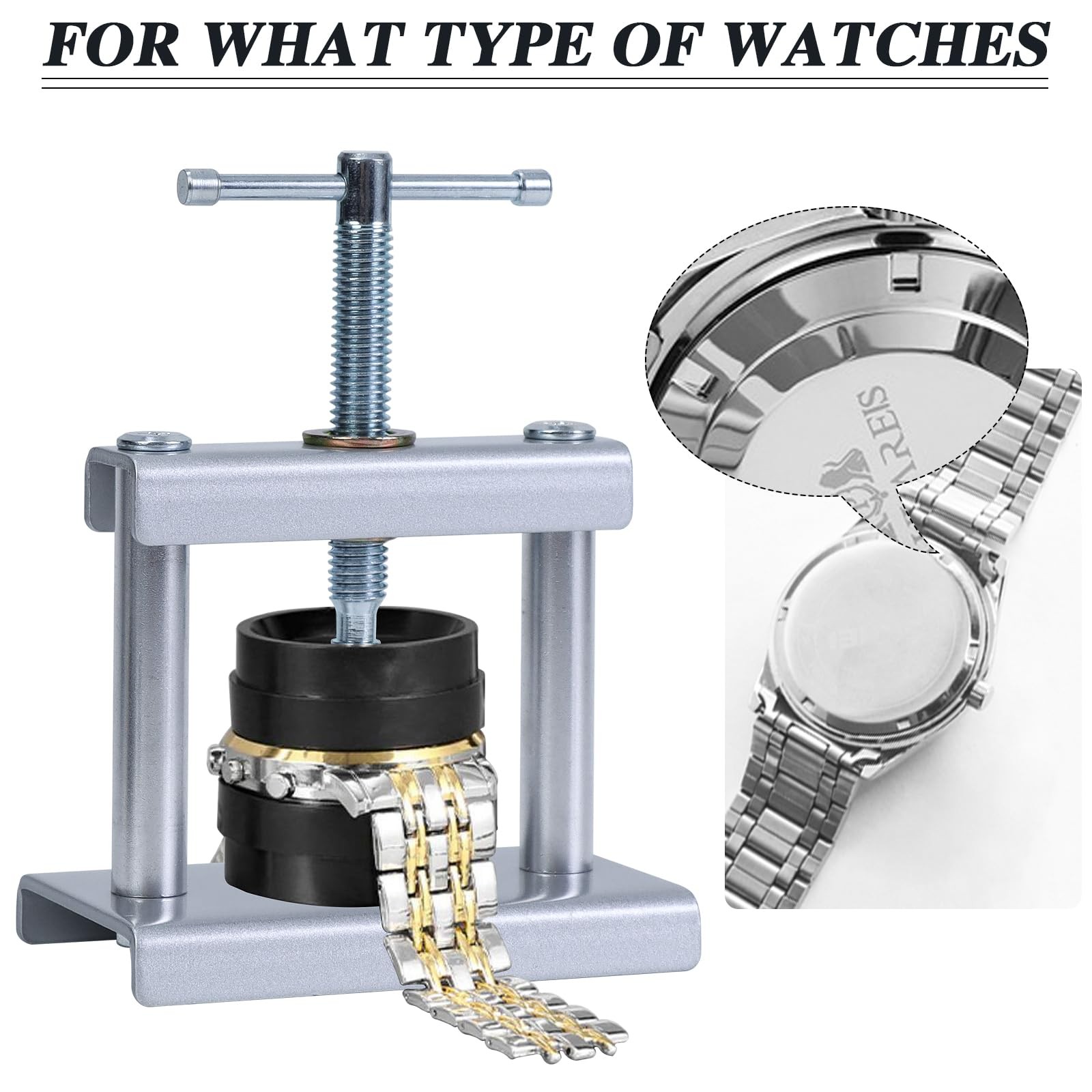 J6&H6 Watch Press Tool Set,Watch Back Case Closer for Closing the Cover , Watche