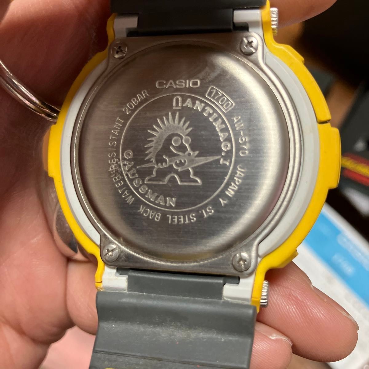 CASIO G SHOCK GAUSSMAN AW 570Y 9T Yellow Watch G SHOCK Vintage Item