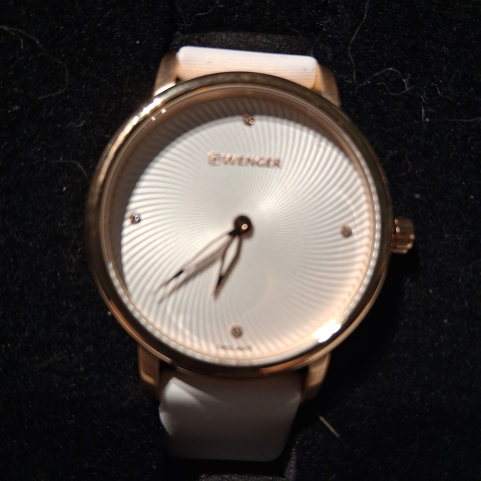Wenger Urban Donnissima White Satin Ladies Watch 01.1721.101