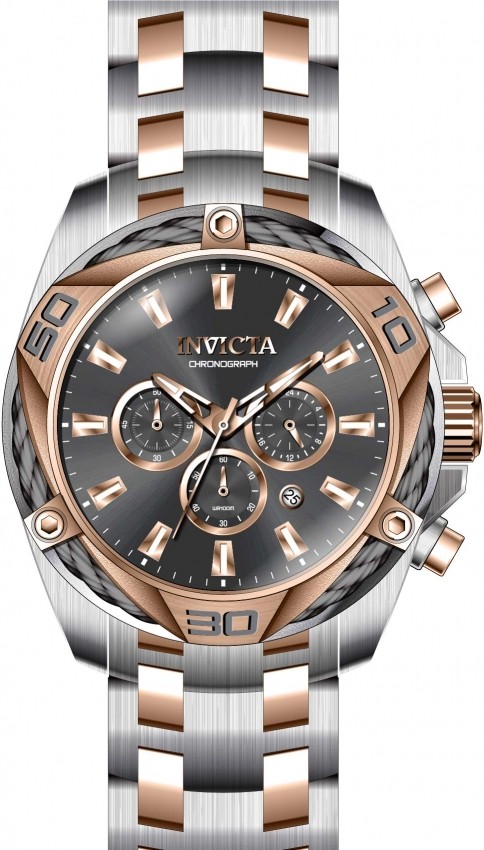 Invicta Bolt Chronograph Quartz Grey Dial Men’s Watch 34135