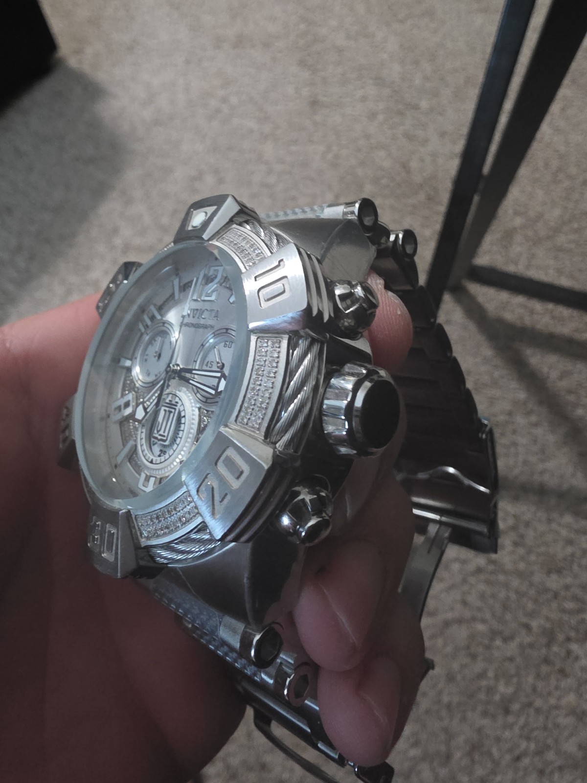 52mm Jason Tayler # 40434 Diamond Watch Worn Once Or Twice