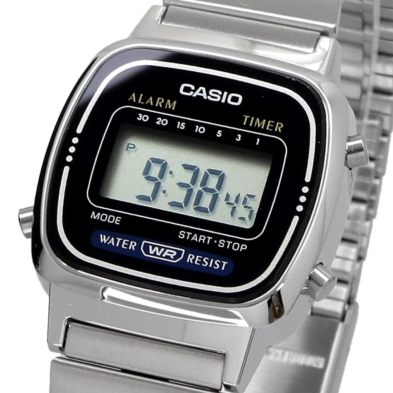 CASIO LA670WA-1A2JF LADY’s Digital Watch Stainless Steel Band