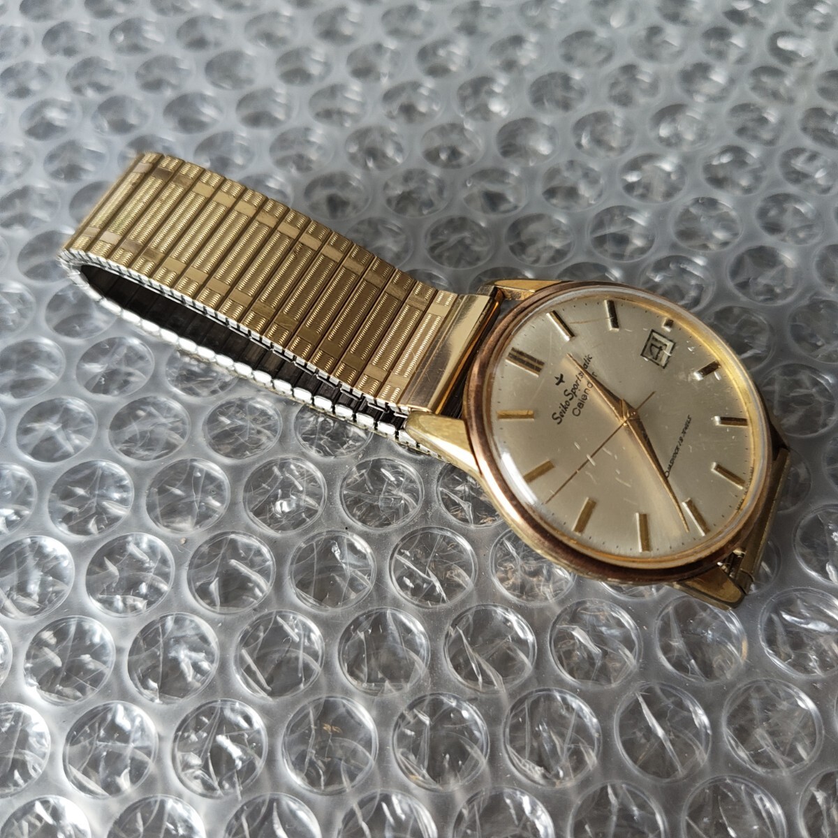 Working Condition SEIKO Sportsmatic Calendar Wristwatch Antique Vintage Automati