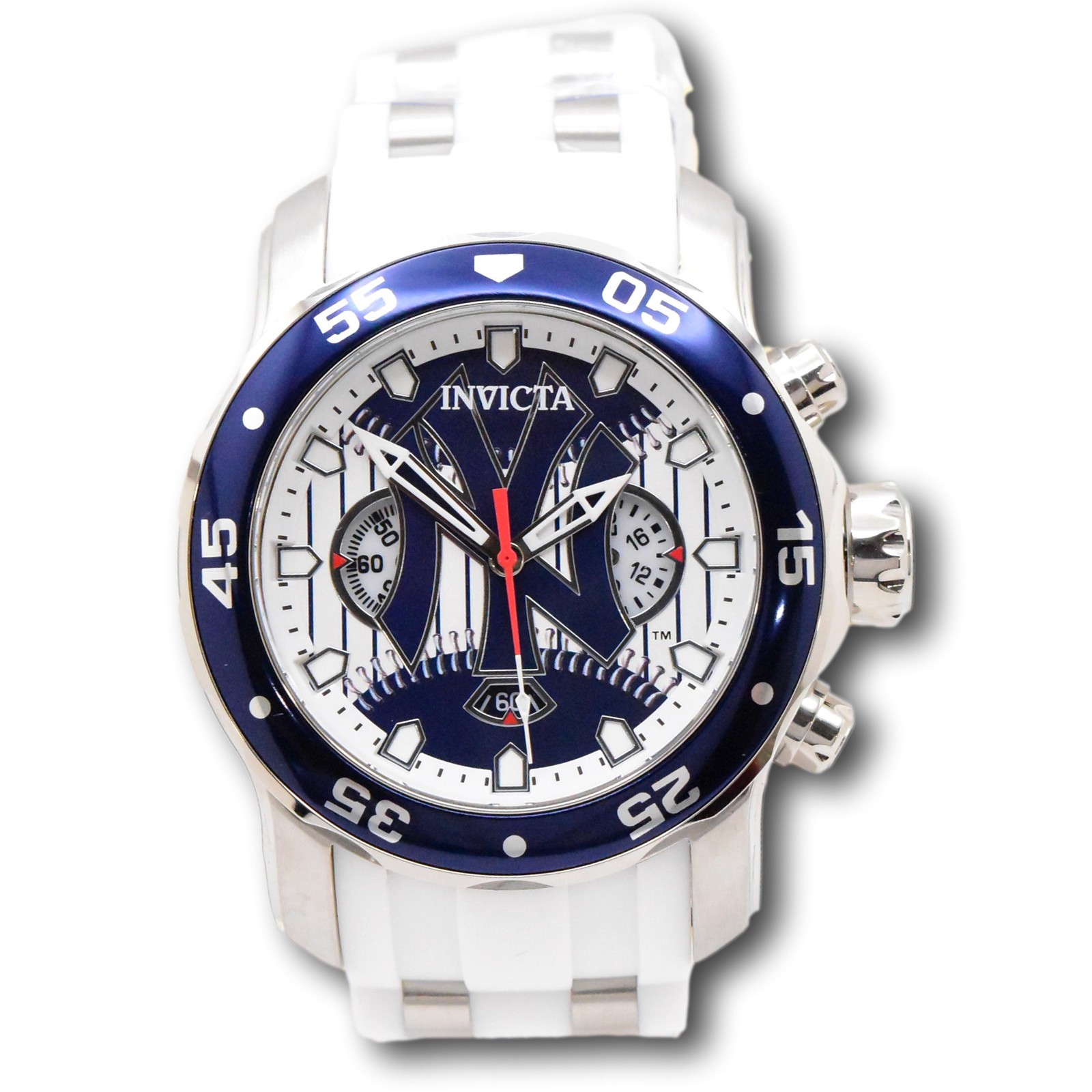Invicta MLB New York Yankees Men’s 48mm Limited Blue Chrono Watch 49874