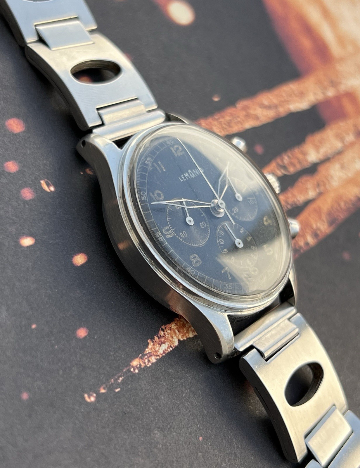 Vintage Lemania Military Chronograph Cal CH27 C12 (Omega 321) Men’s Watch