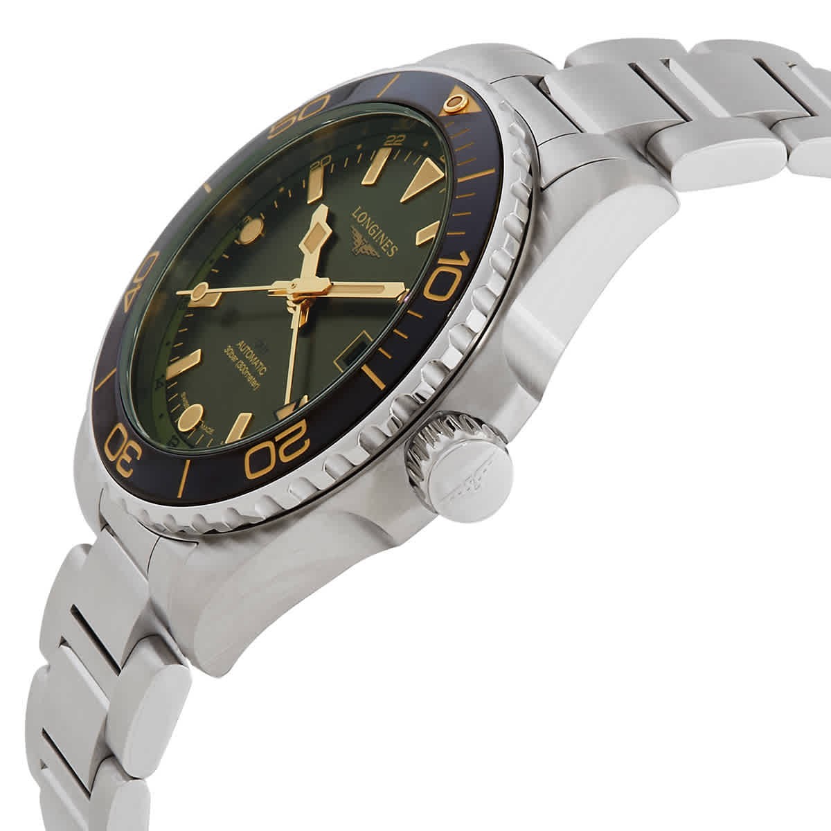 Longines Hydroconquest GMT Automatic Green Dial Men’s Watch L3.790.4.06.6