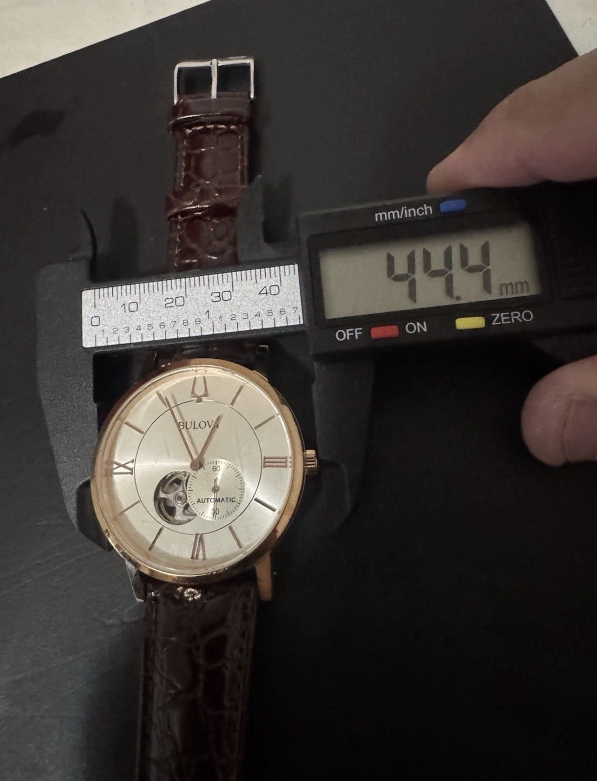 Bulova Automatic Silver Dial Rose Gold 97A150 Stainless Steel Men’s Watch